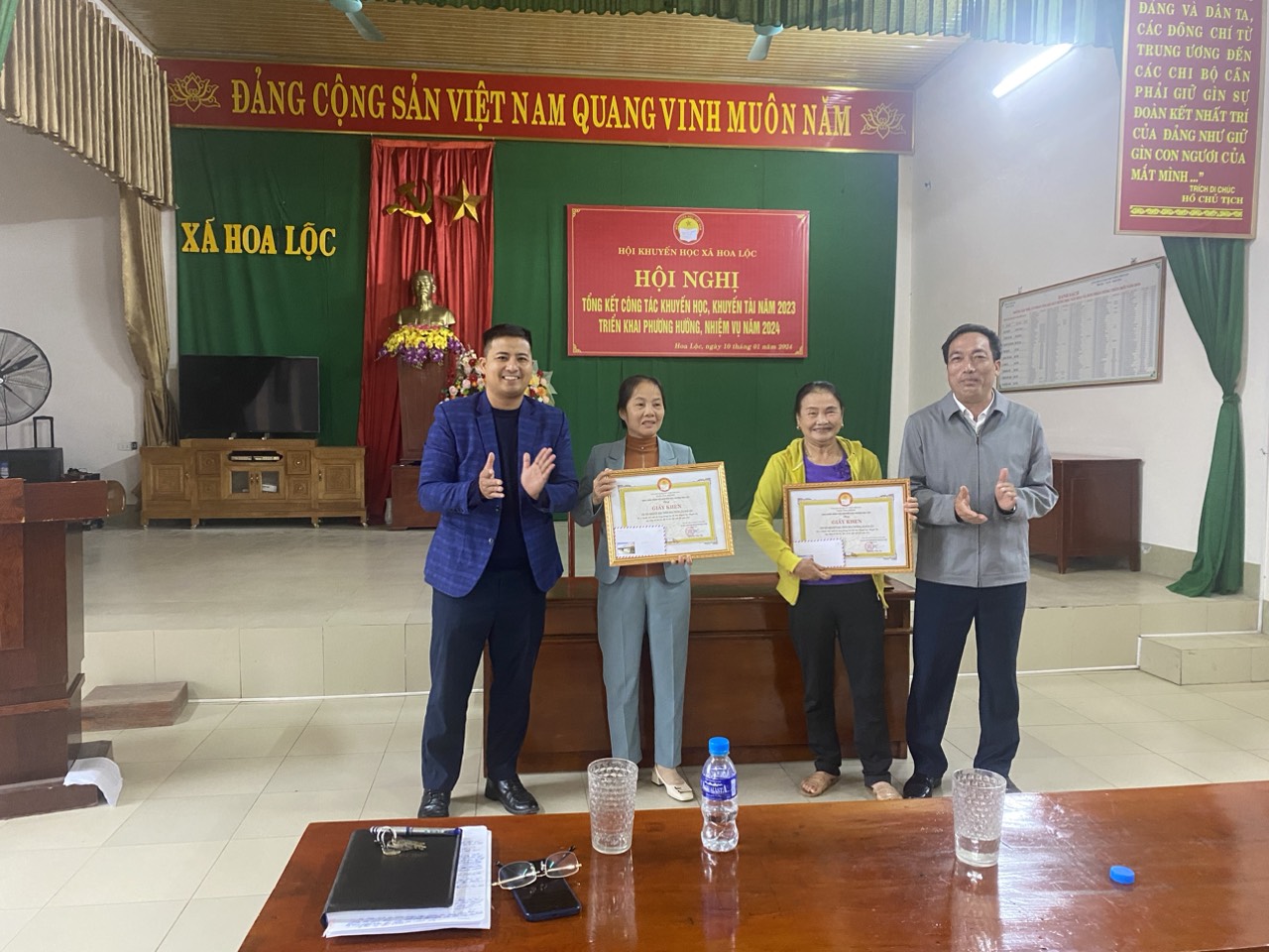 Hội khuyến học xã Hoa Lộc tổ chức hội nghị tổng kết hoạt động công tác hội năm 2023.
